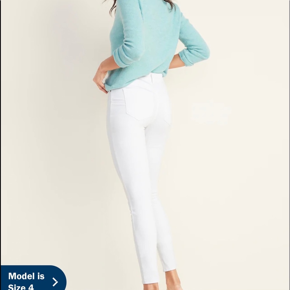 Old Navy Rock Star White Jeans